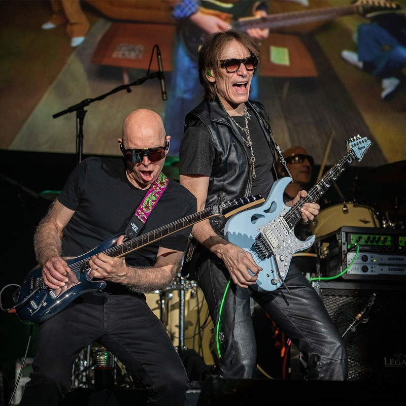 Photo: SatchVai Band (Featuring Joe Satriani & Steve Vai)